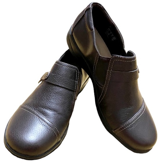 CLARKS Cheyn Fame Leather Slip On Women’s Size 8 - Picture 3 of 9